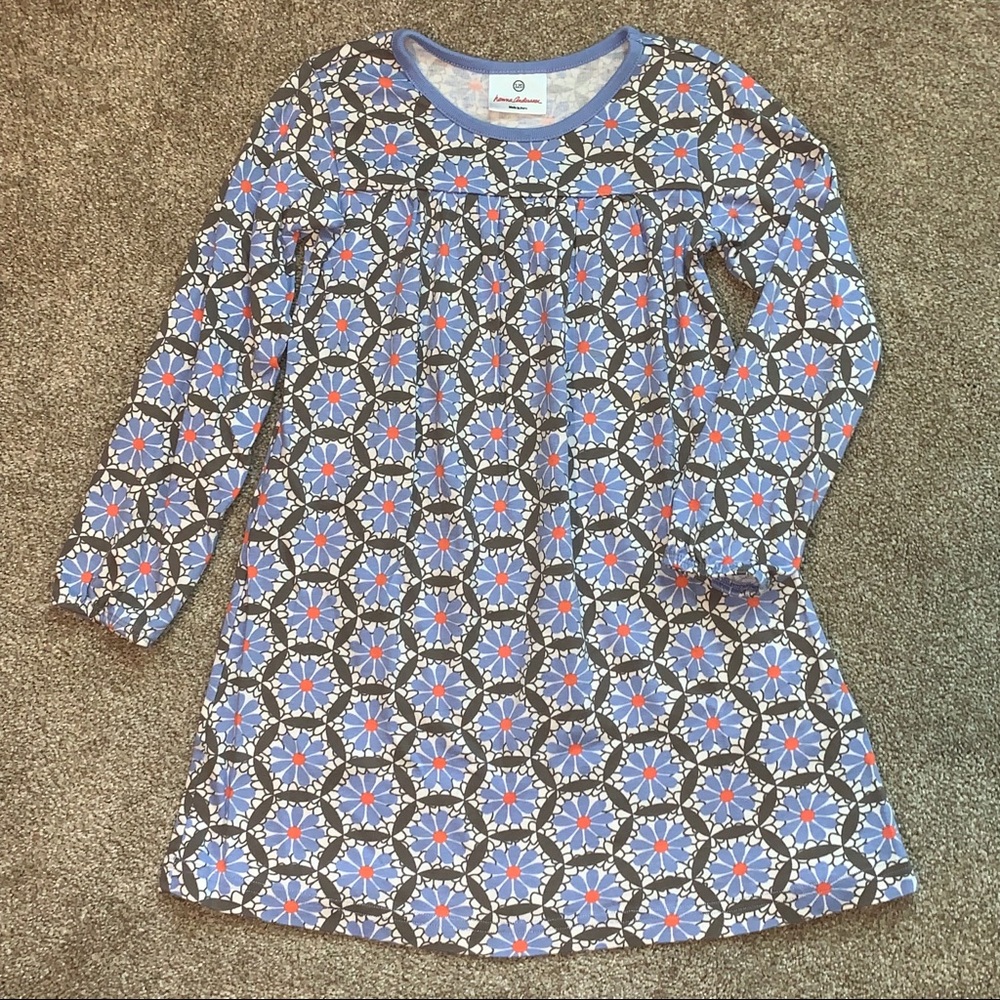 Hanna Andersson Long Sleeve Dress Sz 6-7 (120)